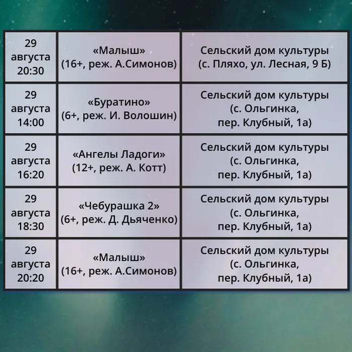 НОЧЬ КИНО 9