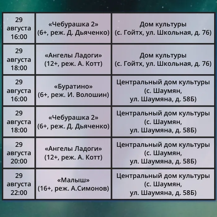 НОЧЬ КИНО 3