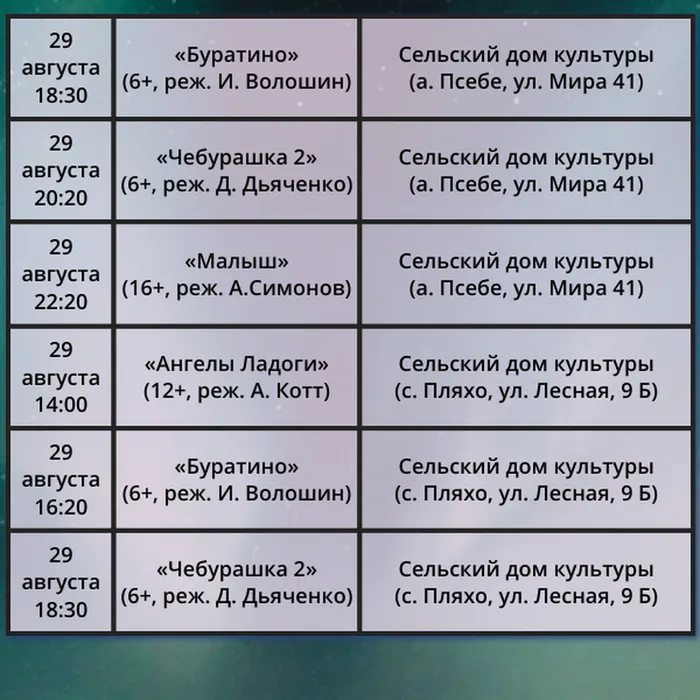 НОЧЬ КИНО 8
